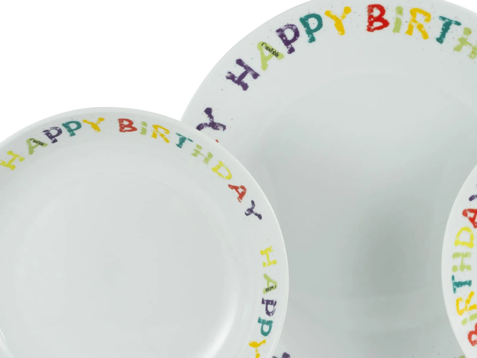Creatable Geschirrset|Teller|Happy Birthday - Tellerset 12-tlg - Happy Birthday