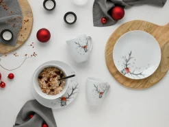 Creatable Geschirrset|Hirsch - Frühstücksset 18-tlg - Weiss