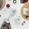Creatable Becher & Tassen|Geschirrset|Hirsch - Kaffeebecher 6-tlg - Weiss