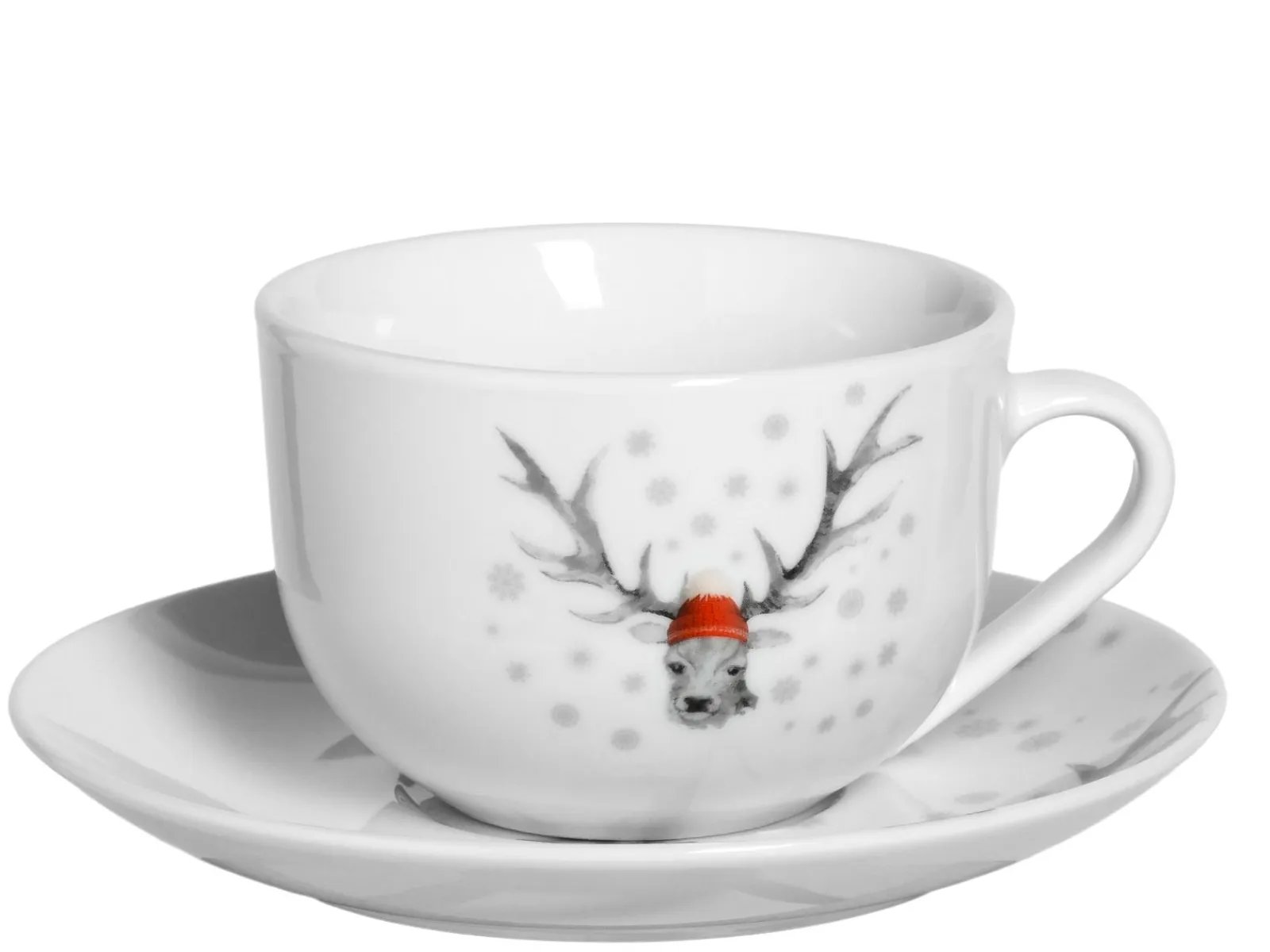 Creatable Geschirrset|Hirsch - Kombiservice - Weiss