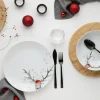 Creatable Geschirrset|Hirsch - Tafelservice - Weiss
