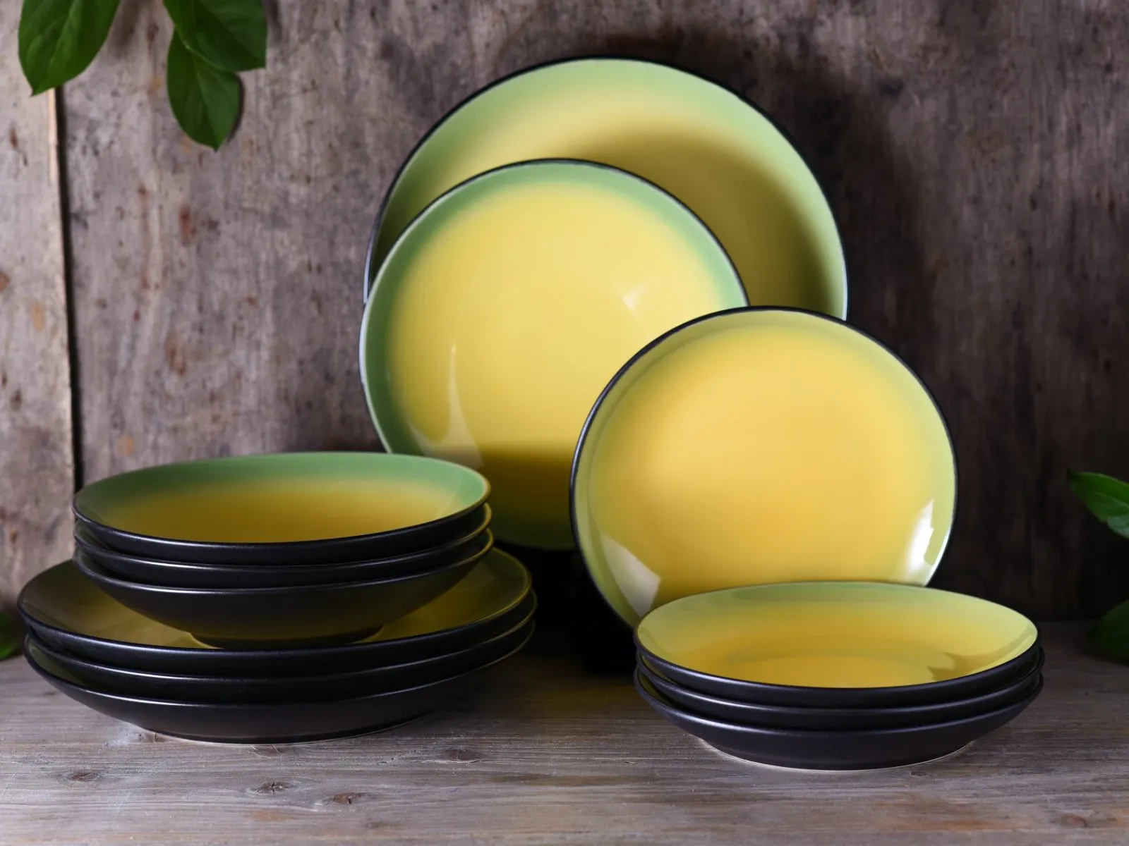 Creatable Geschirrset|Teller|Hot - Tafelservice 12-tlg - Green