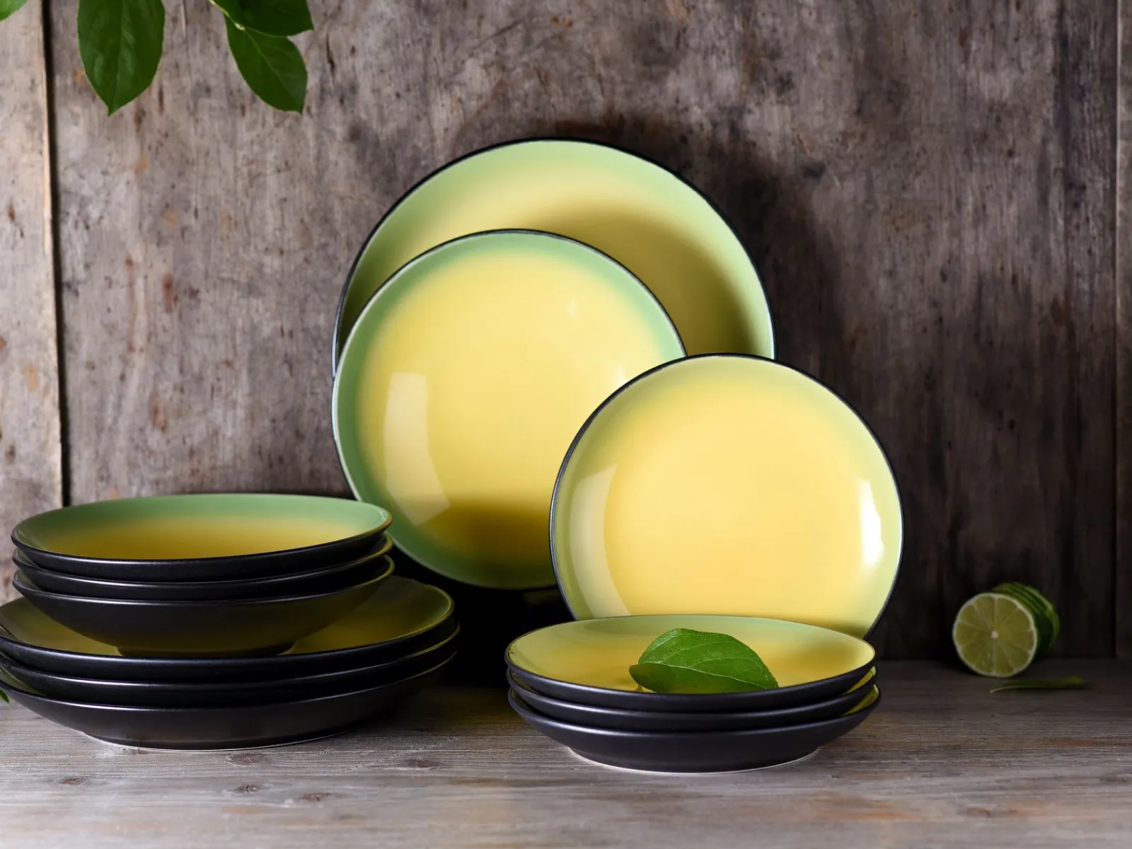 Creatable Geschirrset|Teller|Hot - Tafelservice 12-tlg - Green