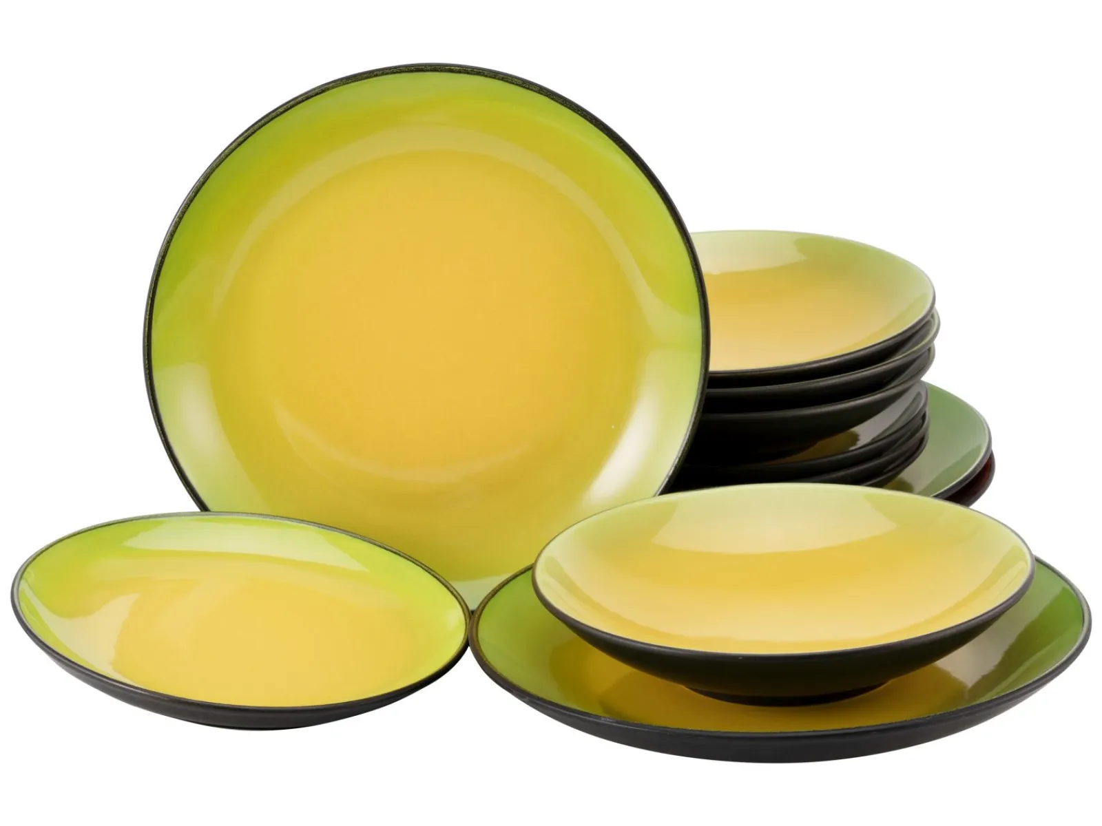 Creatable Geschirrset|Teller|Hot - Tafelservice 12-tlg - Green