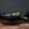 Creatable Geschirrset|Teller|Industrial Tellerset 12-tlg - Schwarz