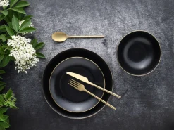 Creatable Geschirrset|Teller|Industrial Tellerset 12-tlg - Schwarz