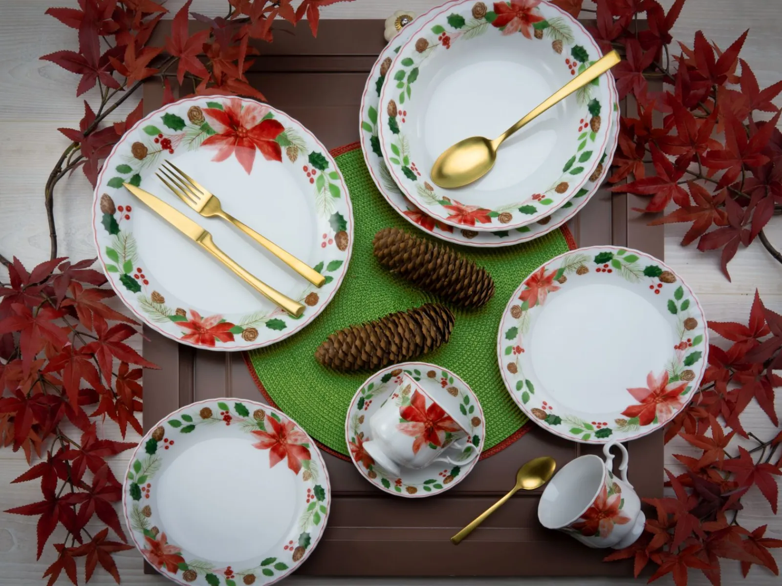 Creatable Geschirrset|Ivona - Kaffeeservice 18-tlg - Christrose