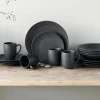 Creatable Geschirrset|Lava Stone - Kombiservice 16-tlg - Schwarz