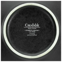 Creatable Pizza & Pasta|Geschirrset|Lava Stone - Pastateller 4-tlg - Schwarz