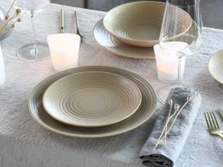 Creatable Geschirrset|Teller|Lava Stone - Tellerset 12-tlg, Lava Stone - Tafelservice 12-tlg - Schwarz