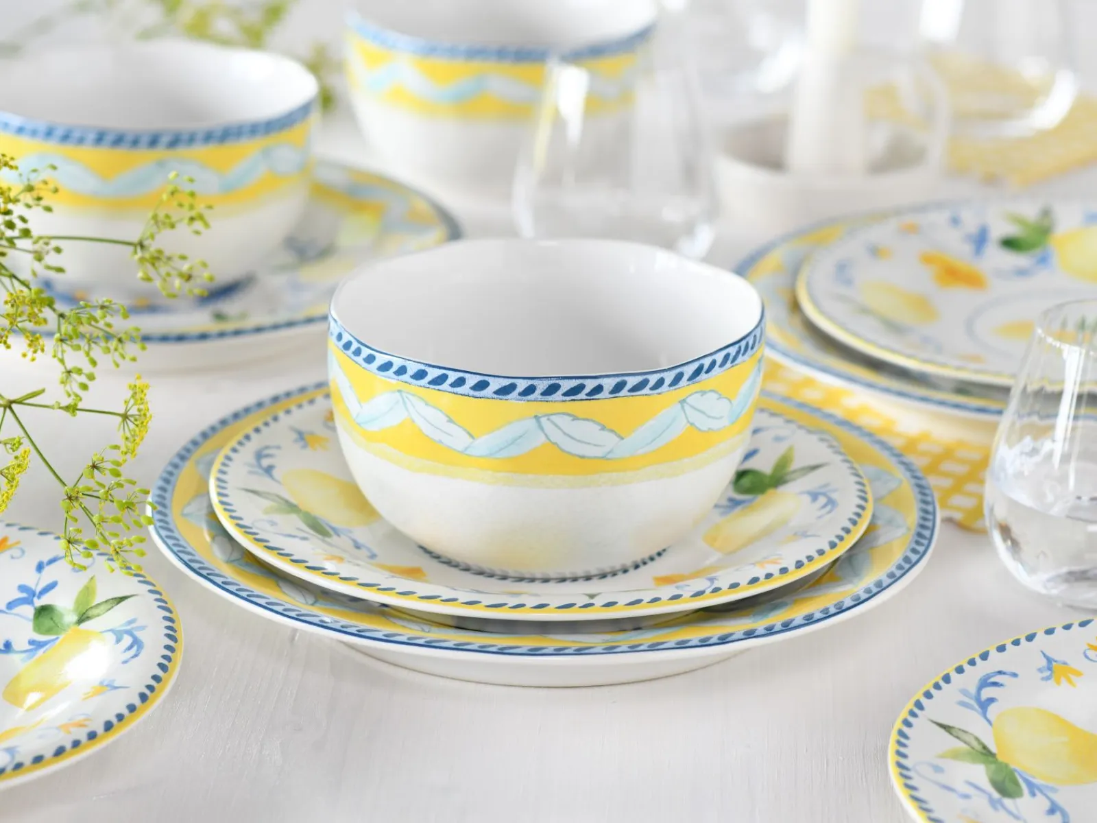 Creatable Geschirrset|Lemona - Tellerset 12-tlg - bunt