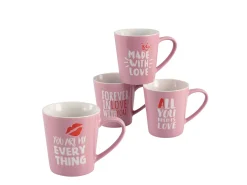 Creatable Becher & Tassen|Love Collection - Kaffeebecher 4-tlg - rosa