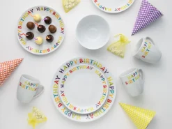 Creatable Geschirrset|Luna Black Line - Kombiservice 16-tlg, Luna - Kombiservice 16-tlg, Happy Birthday - Kombiservice 16-tlg - Happy Birthday