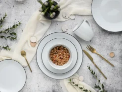Creatable Geschirrset|Luna Black Line - Kombiservice 16-tlg, Luna - Kombiservice 16-tlg, Happy Birthday - Kombiservice 16-tlg - Happy Birthday