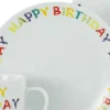 Creatable Geschirrset|Luna - Brunch Set 12-tlg, Happy Birthday - Frühstücksset 12-tlg - Happy Birthday