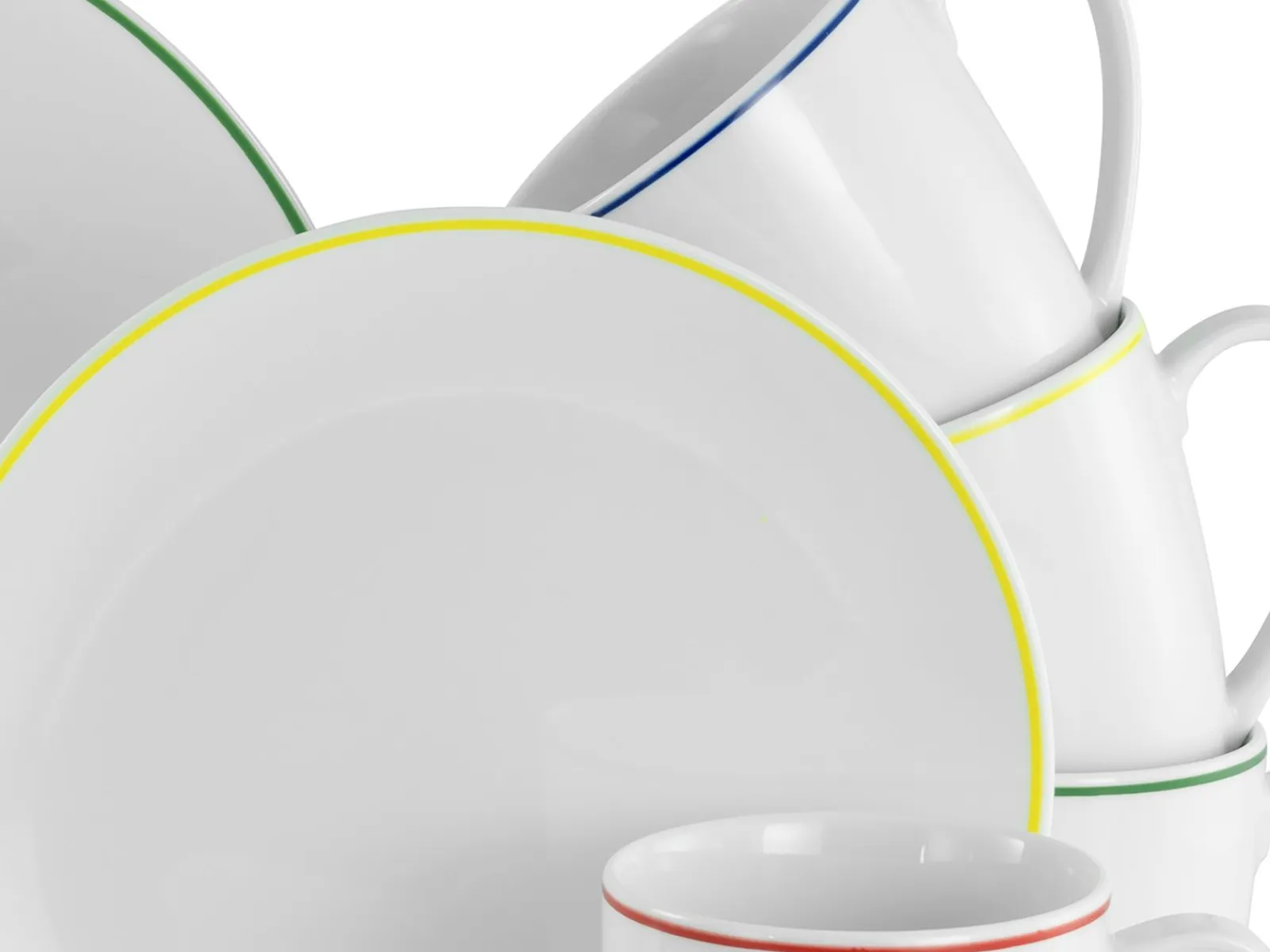 Creatable Geschirrset|Luna Color Line - Kombiservice 16-tlg, Luna - Kombiservice 16-tlg - Weiss