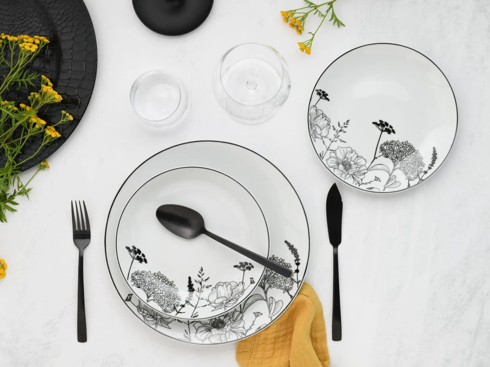 Creatable Geschirrset|Teller|Luna - Tellerset 18-tlg - Limoncello