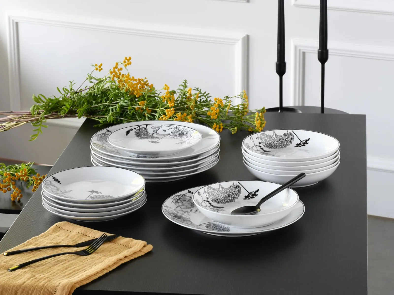 Creatable Geschirrset|Teller|Luna - Tellerset 18-tlg - Limoncello