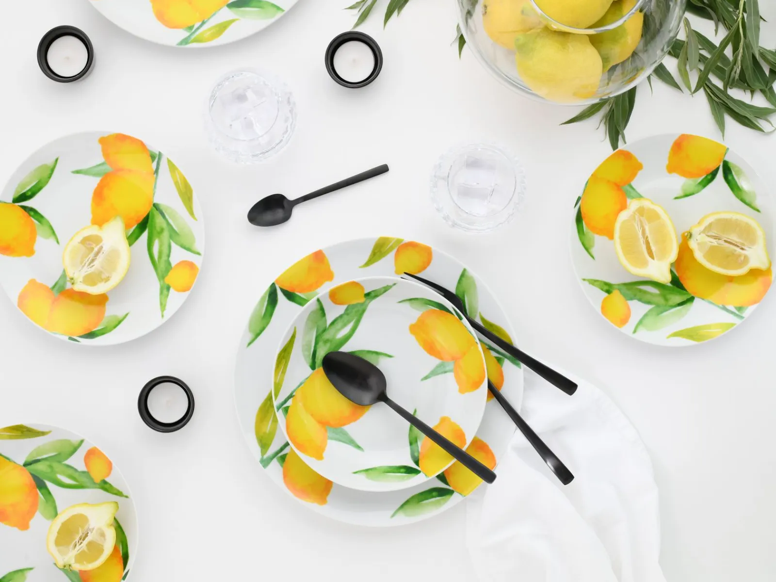 Creatable Geschirrset|Teller|Luna - Tellerset 18-tlg - Limoncello