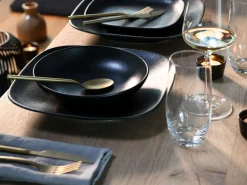 Creatable Geschirrset|Teller|Magic Black Square - Tellerset 12-tlg - Schwarz