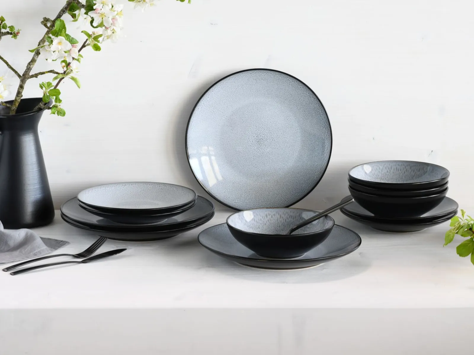 Creatable Geschirrset|Teller|Malmö - Tellerset 12-tlg - Frost