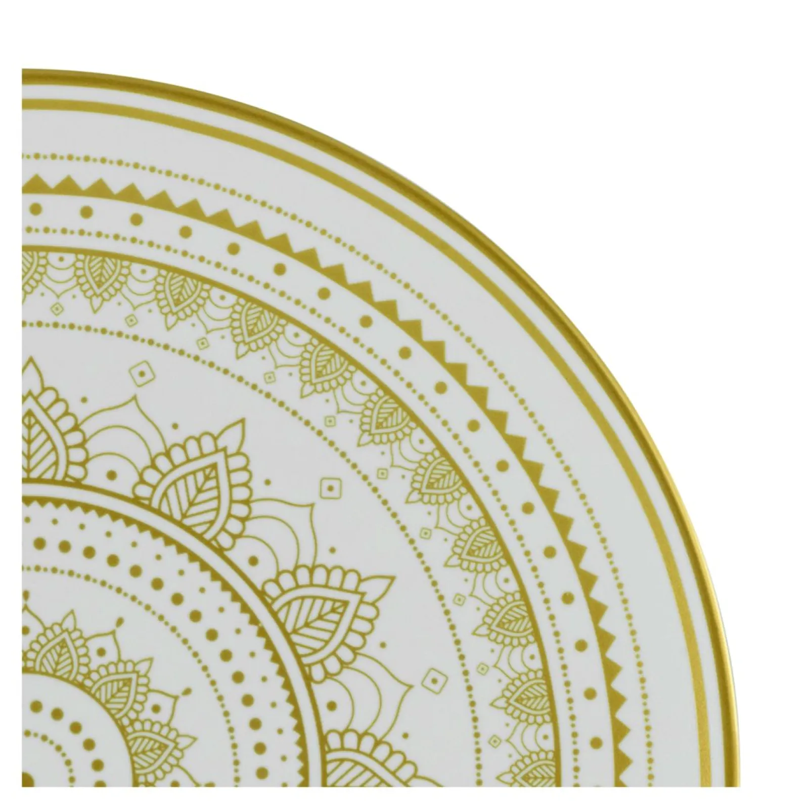 Creatable Geschirrset|Mandala - Kombiservice 16-tlg - Gold-Schwarz