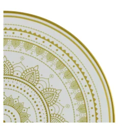 Creatable Geschirrset|Mandala - Tellerset 12-tlg - Gold-Schwarz