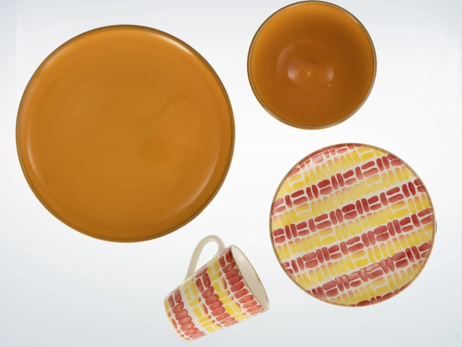 Creatable Geschirrset|Marbella - Kombiservice 16-tlg - Orange