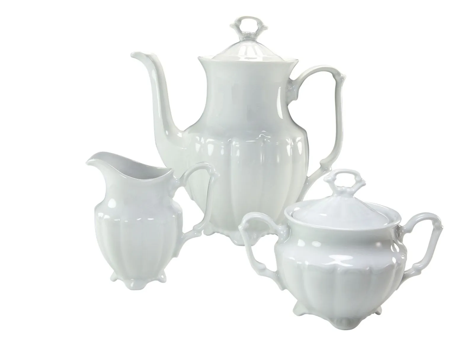 Creatable Geschirrset|Maria Theresia - Kaffeegarnitur 3-tlg - Weiss