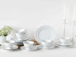 Creatable Geschirrset|Maria Theresia - Kaffeeservice 18 tlg - Weiss