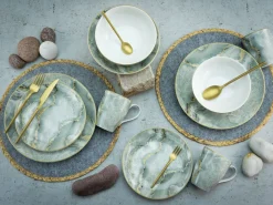 Creatable Geschirrset|Marmor - Kombiservice 16-tlg - Grau