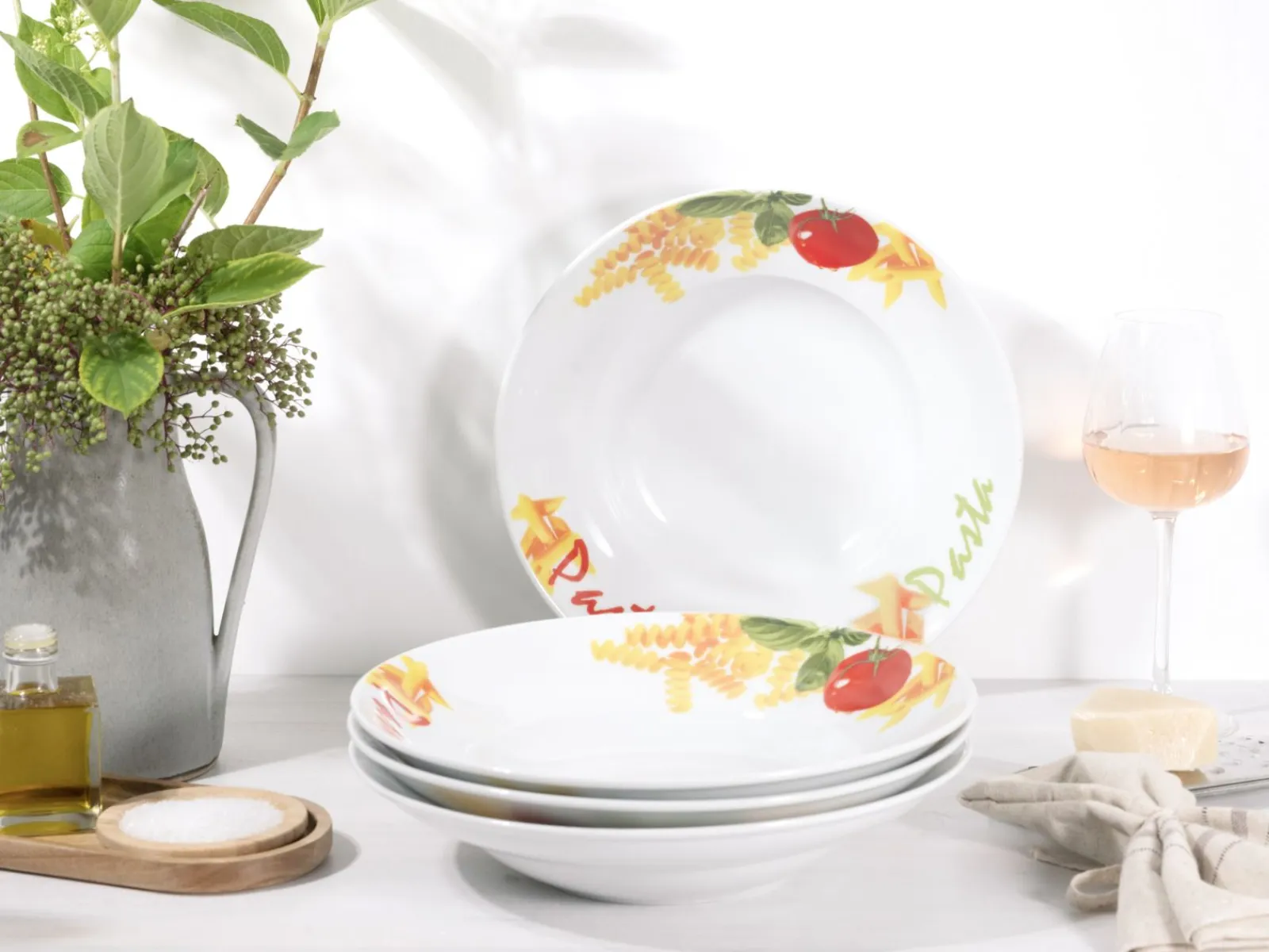 Creatable Geschirrset|Teller|Milano - Pastateller 4-tlg - Pasta