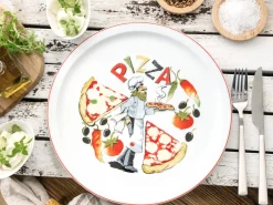 Creatable Geschirrset|Teller|Milano - Pizzateller 4-tlg - Pizzabäcker