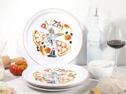 Creatable Geschirrset|Teller|Milano - Pizzateller 4-tlg - Pizzabäcker