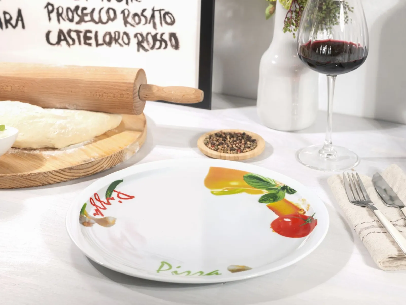 Creatable Geschirrset|Teller|Milano - Pizzateller 4-tlg - Pizzabäcker