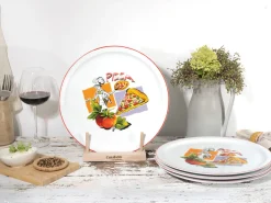 Creatable Geschirrset|Teller|Milano - Pizzateller 4-tlg - Pizzabäcker