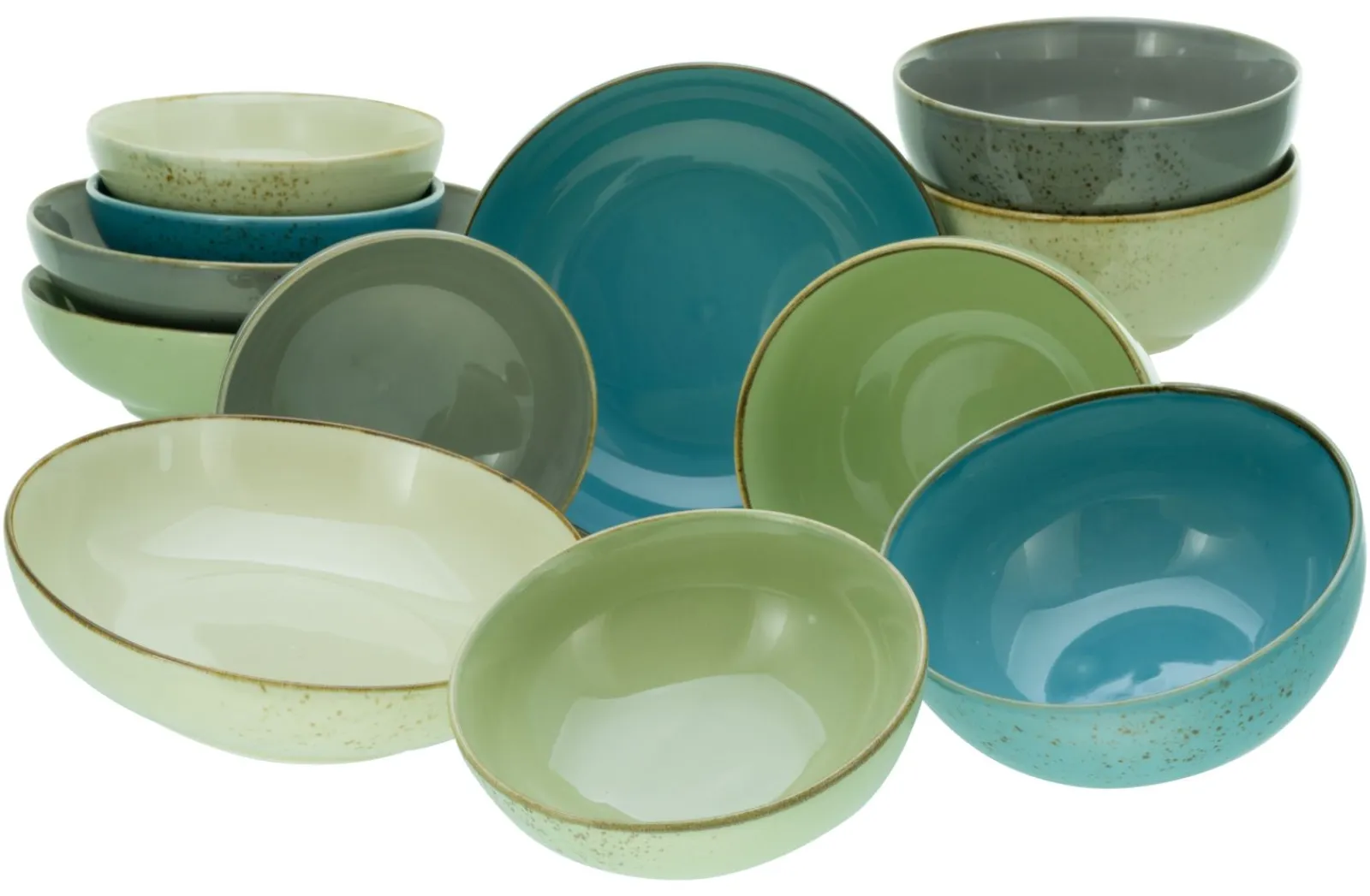 Creatable Bowls & Schüsseln|Geschirrset|Nature Collection - Bowl Set 12-tlg - bunt