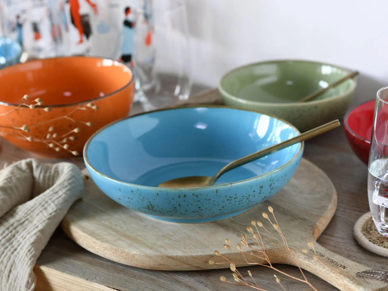 Creatable Bowls & Schüsseln|Geschirrset|Nature Collection - Bowl Set 12-tlg - bunt