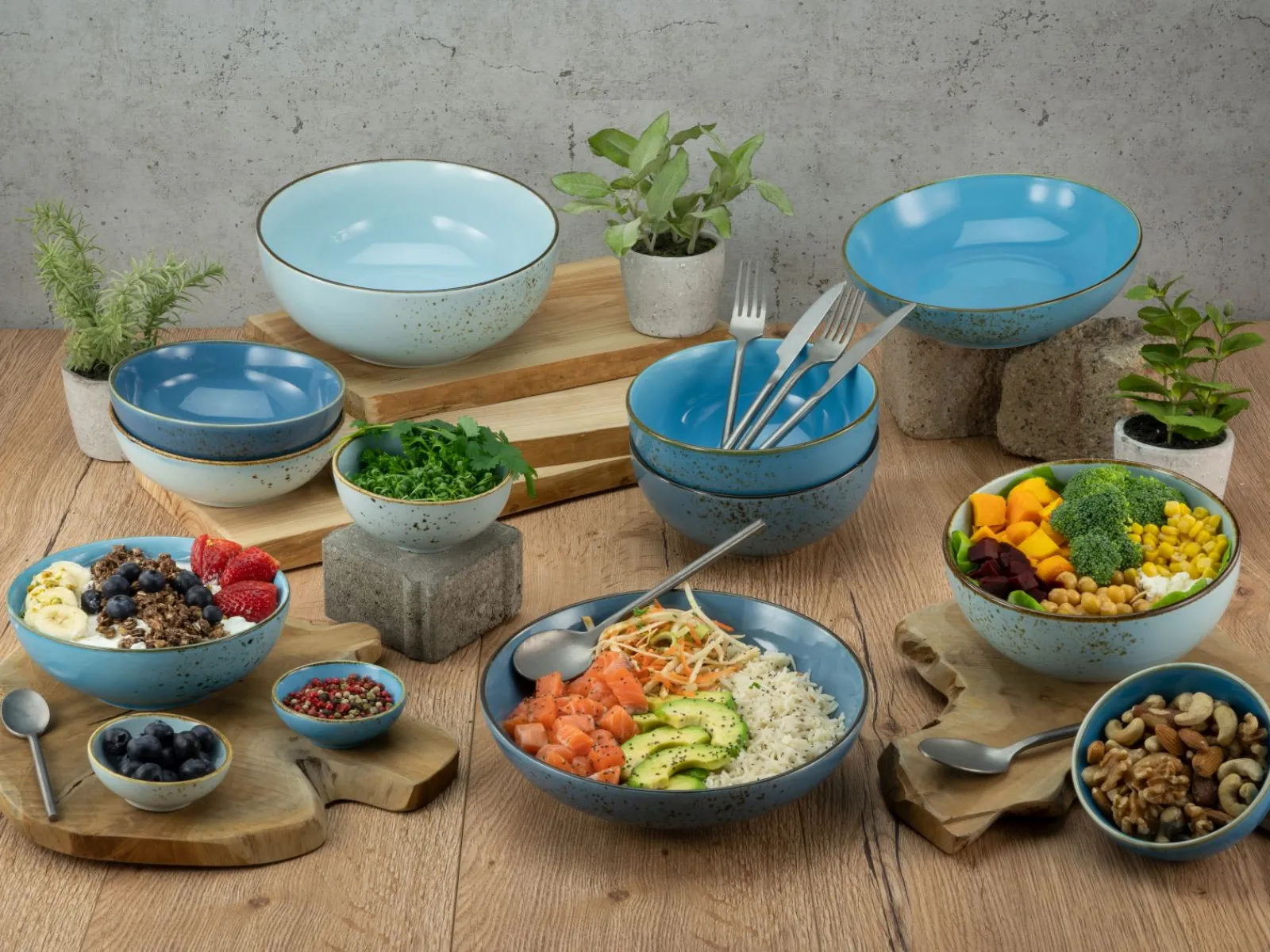 Creatable Bowls & Schüsseln|Geschirrset|Nature Collection - Buddha Bowl 4-tlg - bunt