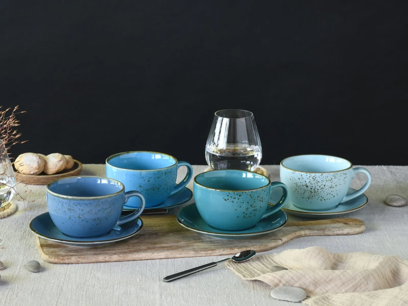 Creatable Becher & Tassen|Geschirrset|Nature Collection - Cappuccinotassen 8-tlg - bunt