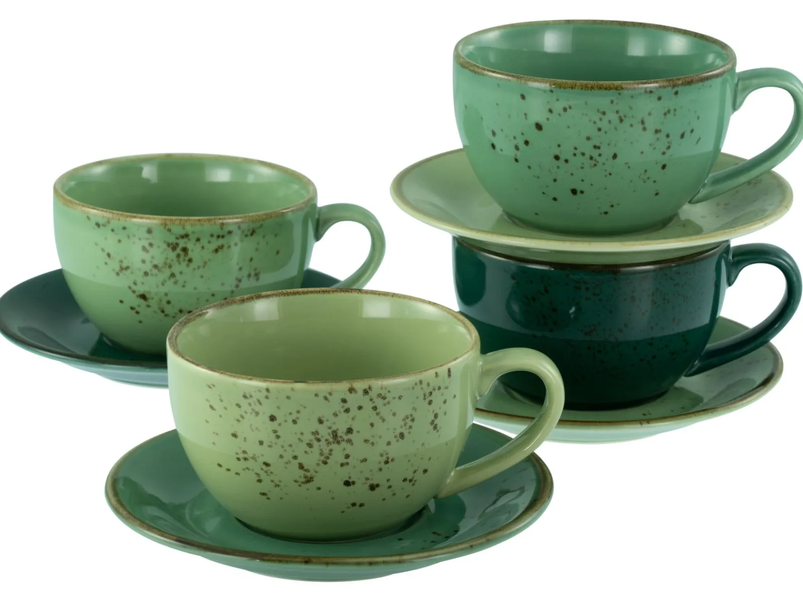 Creatable Becher & Tassen|Geschirrset|Nature Collection - Cappuccinotassen 8-tlg - bunt
