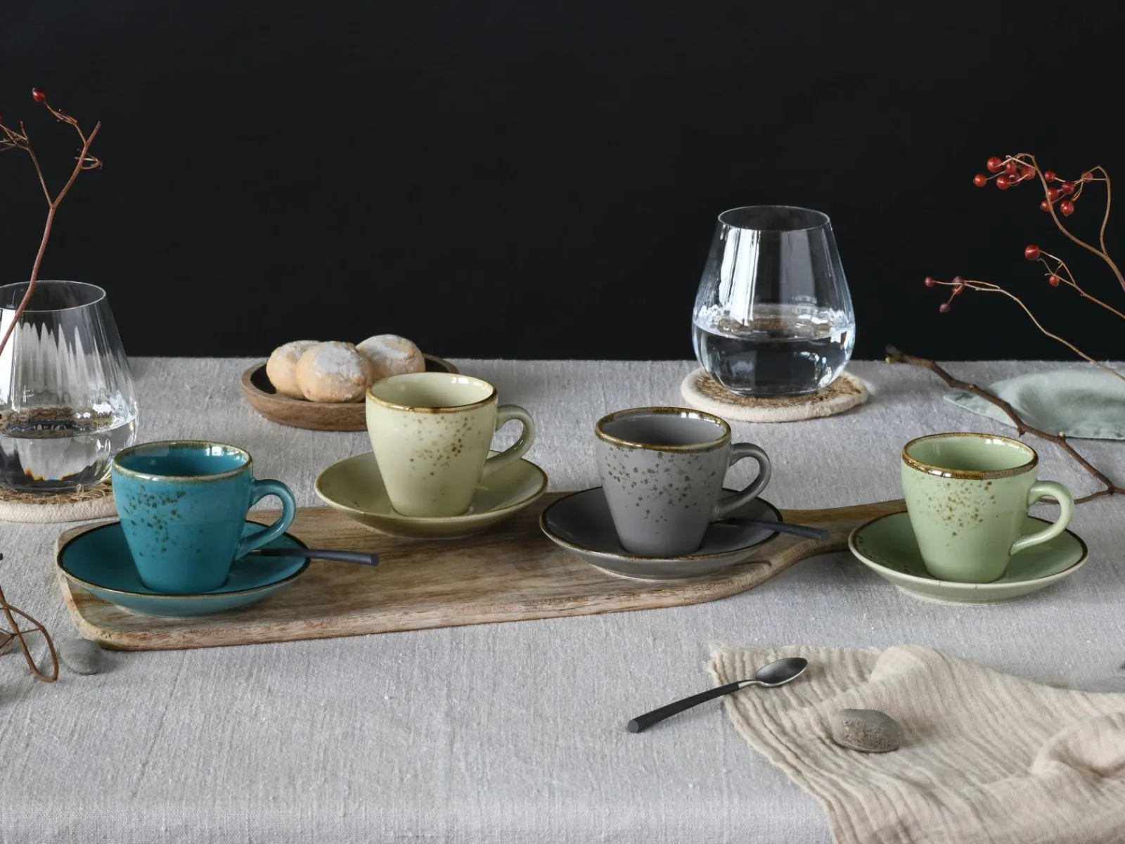 Creatable Becher & Tassen|Geschirrset|Nature Collection - Espressotassen 8-tlg - bunt