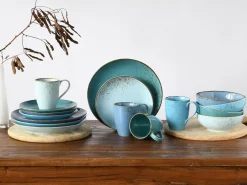 Creatable Geschirrset|Nature Collection - Kombiservice 16-tlg - Aqua