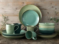 Creatable Geschirrset|Nature Collection - Kombiservice 16-tlg - Aqua