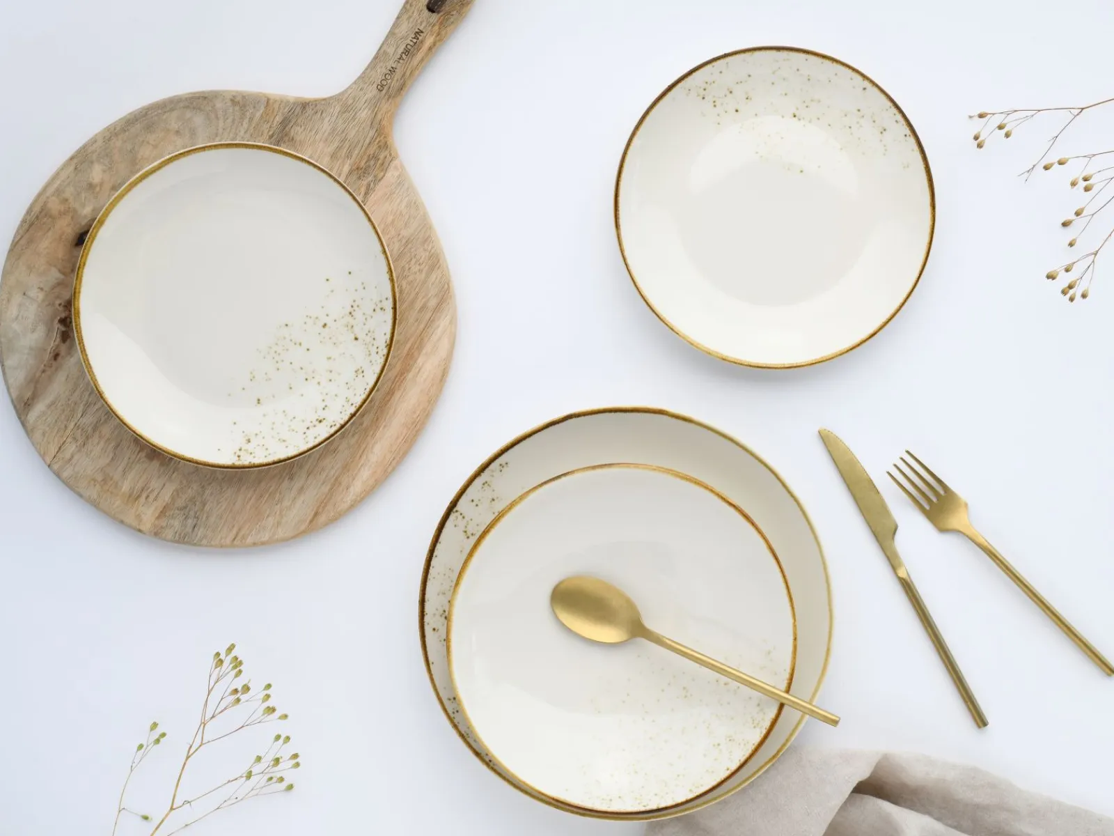Creatable Geschirrset|Teller|Nature Collection - Speiseteller 6-tlg - Rose