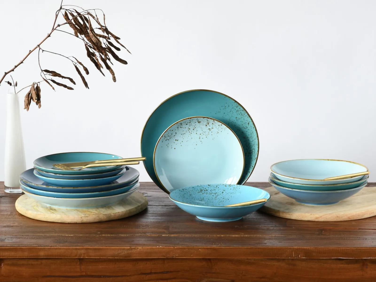 Creatable Geschirrset|Teller|Nature Collection - Tellerset 12-tlg - bunt
