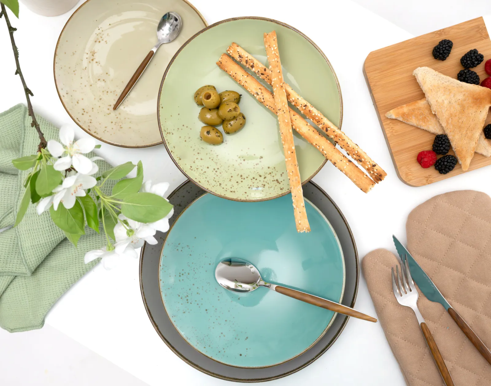 Creatable Geschirrset|Teller|Nature Collection - Tellerset 12-tlg - bunt