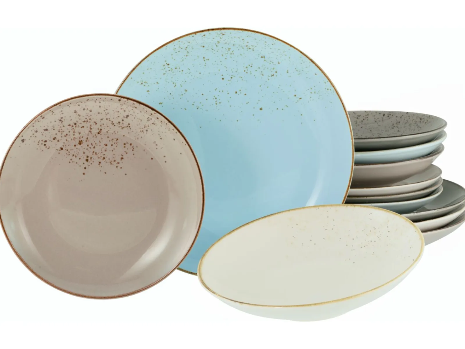 Creatable Geschirrset|Teller|Nature Collection - Tellerset 12-tlg - bunt