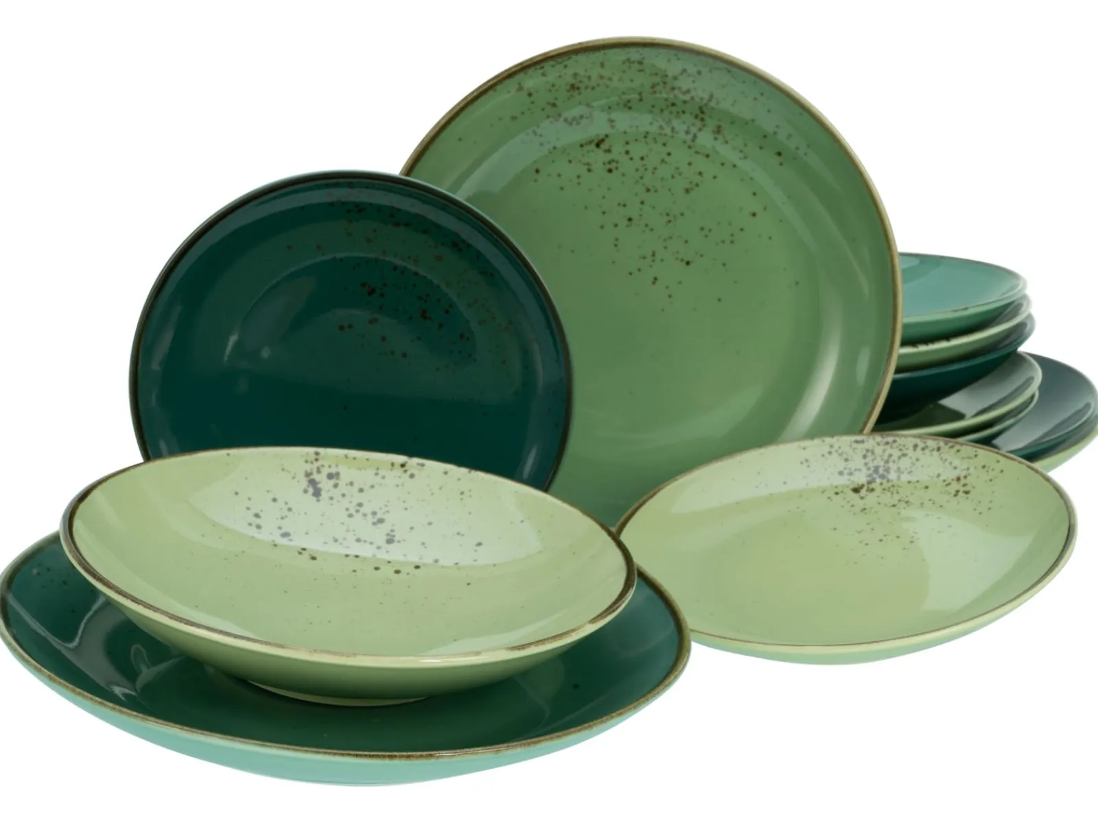 Creatable Geschirrset|Teller|Nature Collection - Tellerset 12-tlg - bunt