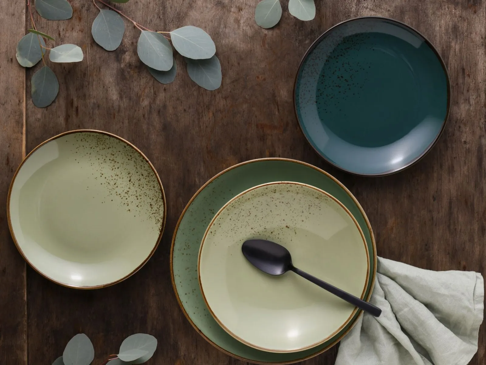 Creatable Geschirrset|Teller|Nature Collection - Tellerset 12-tlg - bunt